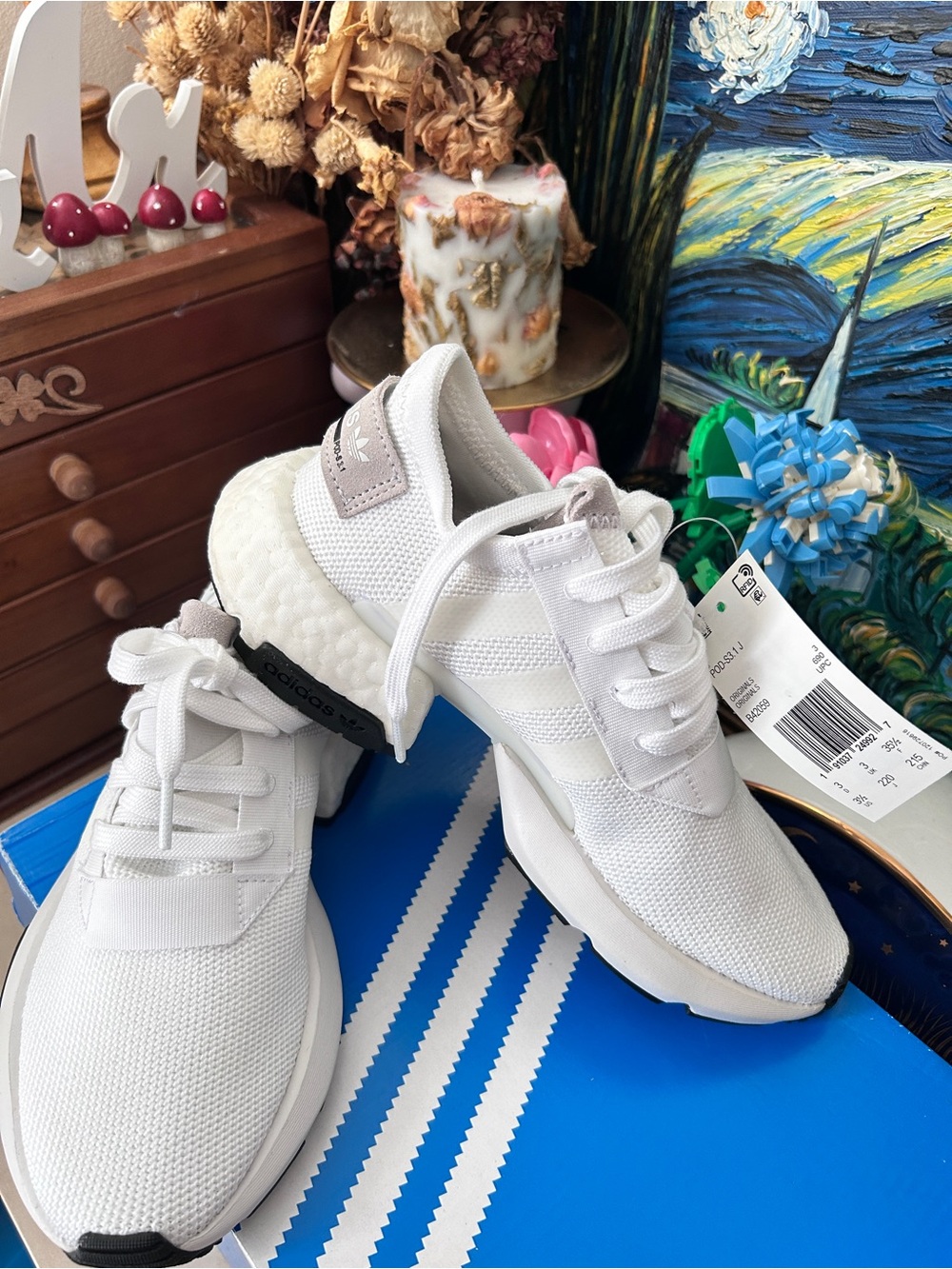 adidas Women’s White Mesh Running Sneakers